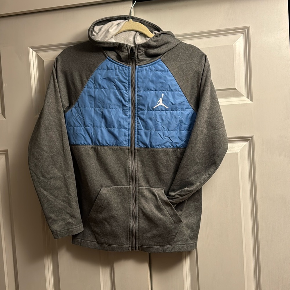 Air Jordan Thermal Zip Up Sweatshirt Jacket! Size youth L